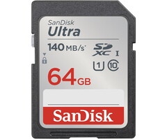 Sandisk  memory card 64GB Ultra SDXC 140MB/s UHS-I Class 10