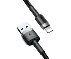 Baseus Baseus USB-Apple lightning kabel 200cm zwart grijs CALKLF-CG1