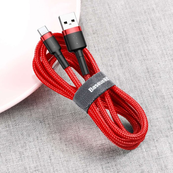Baseus Basues USB - USB-C kabel 50 cm rood CATKLF-A09