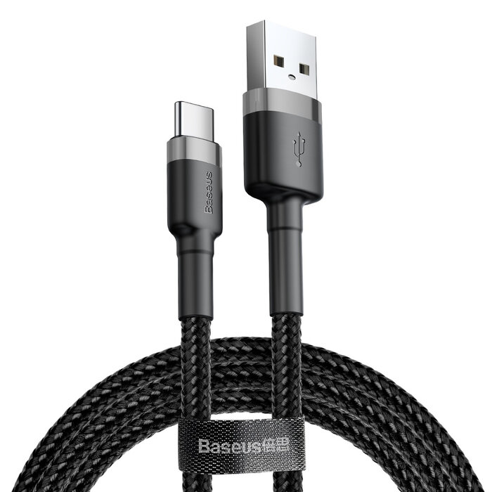 Baseus USB - USB-C kabel 200 cm zwart/grijs CATKLF-CG1