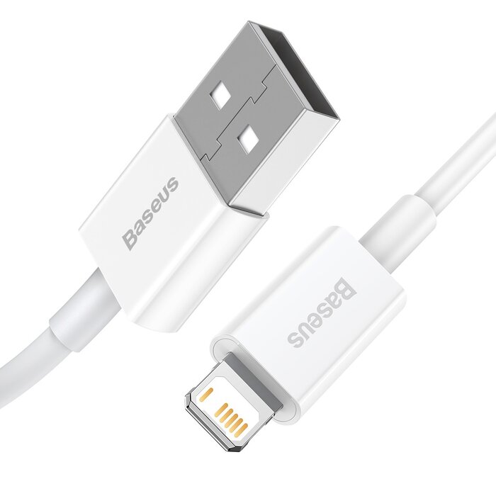Baseus cable Superior USB - Lightning 1,0 m 2,4A white