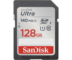 Sandisk  memory card 128 GB Ultra SDXC 140MB/s UHS-I Class 10