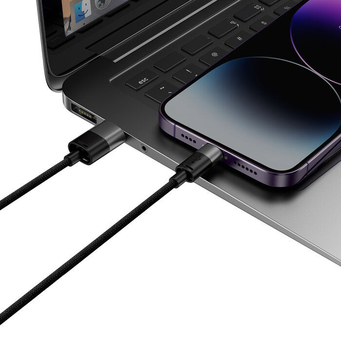 Baseus 3in1 USB-kabel - USB-C, + Lightning +  micro-USB 120cm