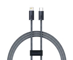 Baseus USB-C naar Apple Lightning  kabel 100 cm Zwart 20W