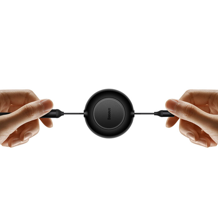 Baseus 3in1 USB-kabel - USB-C, Lightning, micro-USB 110cm oprolbaar