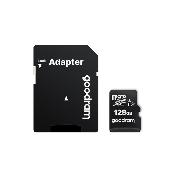 Goodram microSDXC Memory Card 128 GB Class 10 UHS-I + SD Adapter