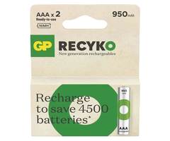 GP Batteries Oplaadbare AAA 950 mAh  2 stuks