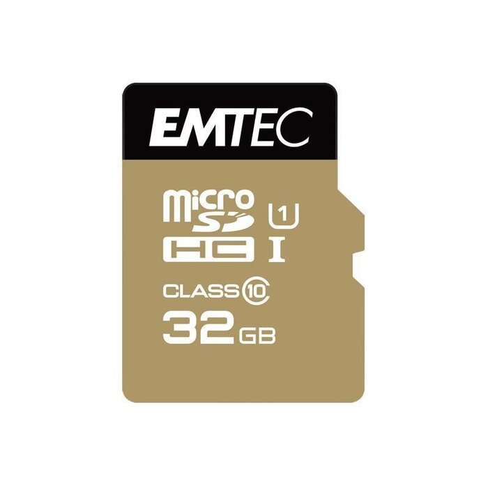 Emtec 32 GB Class 10  microSDHC  geheugenkaart met SD Adapter