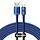 USB - USB-C  kabel Crystal Shine 2 meter blauw