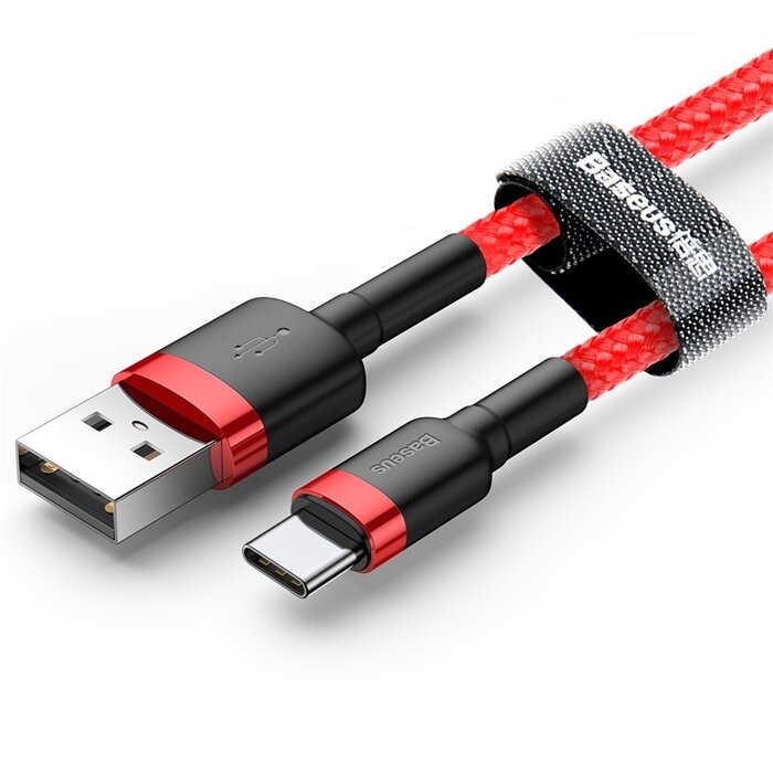 Baseus USB - USB-C kabel 300 cm rood