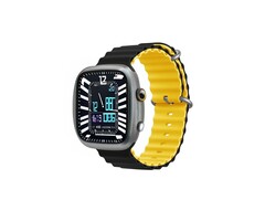 Devia sport bandje geel -zwart voor Apple Watch (38/40/41 mm)