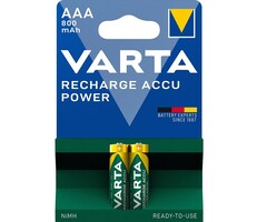 Varta AAA Oplaadbare Varta batterijen 800mAh 2 stuks