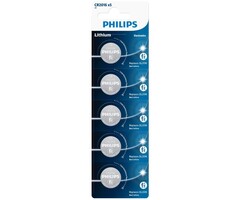Philips CR2016 Knoopcel batterijen 5 Stuks