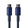 USB-C Kabel  1 meter Tungsten Gold 100W  Marine blauw