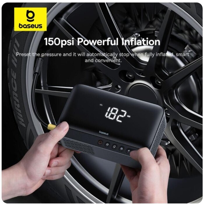 Baseus Baseus Super Energy Series 4-in-1 Jumpstarter 600A met Powerbank, Compressor en Zaklamp