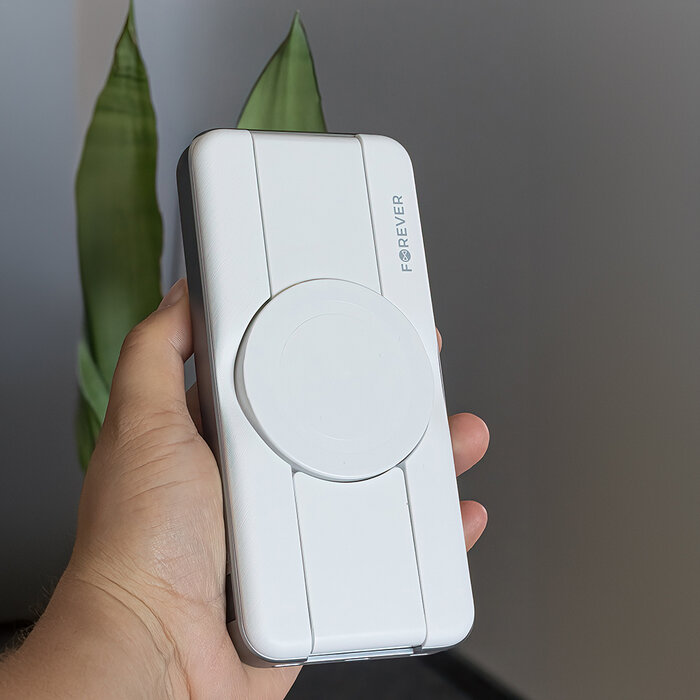 Forever Magnetische 3-in-1 Powerbank 10.000 mAh met Draadloos Opladen en MagSafe-Compatibiliteit