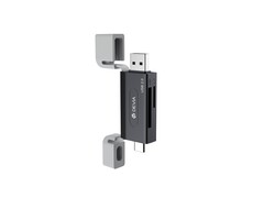 Devia kaartlezer 2in1 USB-A en USB-C 2.0