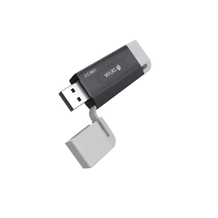 Devia kaartlezer 2in1 USB 3.0 - USB-A en USB-C