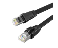 Ugreen Cat 8 Ethernet Kabel 3m – Platte Zwarte Hoge Snelheid Netwerkkabel