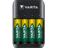 Varta USB Batterijlader voor AA en AAA Ni-MH Batterijen+ 4 x AA 2100 mAh