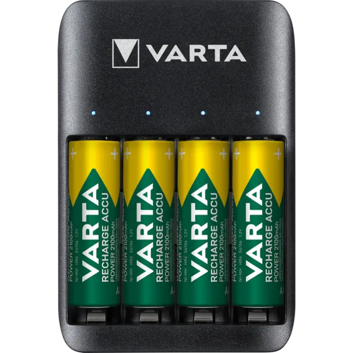 Varta Varta USB Batterijlader voor AA en AAA Ni-MH Batterijen – Inclusief 4x AA 2100 mAh