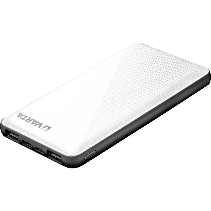Varta Energy Powerbank 10.000 mAh – USB-C en 2x USB-A Uitgangen – Wit
