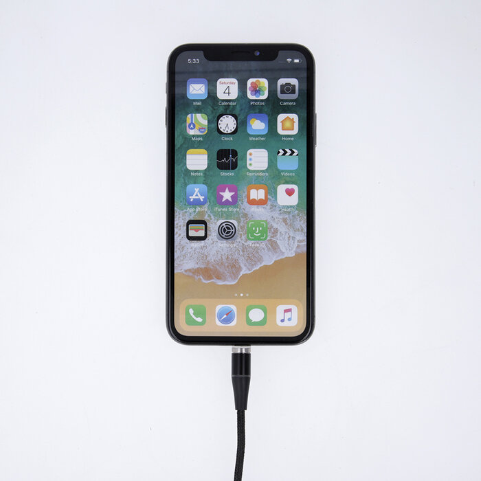 maXlife 3 in 1 USB kabel USB-C,   lightning, micro-USB Magnetisch 100cm