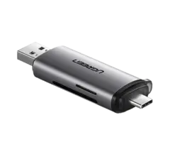 Ugreen 2-in-1 Geheugenkaartlezer USB 3.0 & USB-C