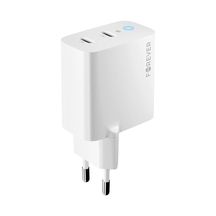 Forever USB-C Lader met 40W Vermogen, Ondersteunt Power Delivery 3.0 en Quick Charge 3.0 voor Ultrasnel Opladen