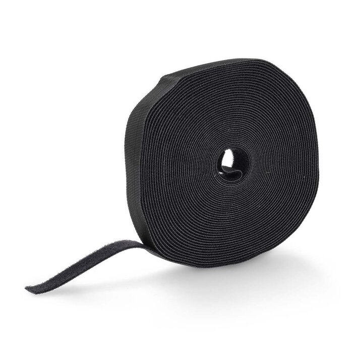 Nedis Klittenband Kabelbinder Rol, Herbruikbaar, 9,1 meter, 16 mm breed, Zwart