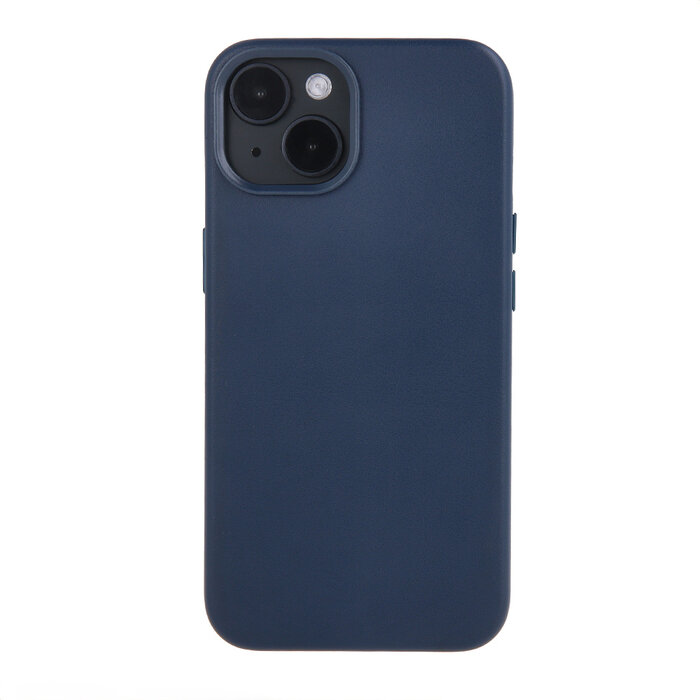 OEM Premium Blauw PU Leren Hoesje voor iPhone 13 - MagSafe Compatibel - Luxe Bescherming
