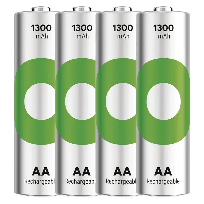 GP 1300 mAh Penlite oplaadbare batterijen 4 stuks Recyko
