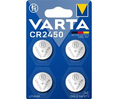 Varta CR2450 Lithium knoopcel batterij 4 stuks  Varta
