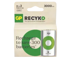 GP Batteries D - HR20 3000 mAh oplaadbaar 2 stuks