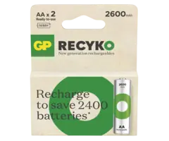 GP Batteries AA  2600mAh 2 stuks  Oplaadbare batterijen