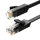 Cat 6 Platte netwerkkabel 1m – Zwart