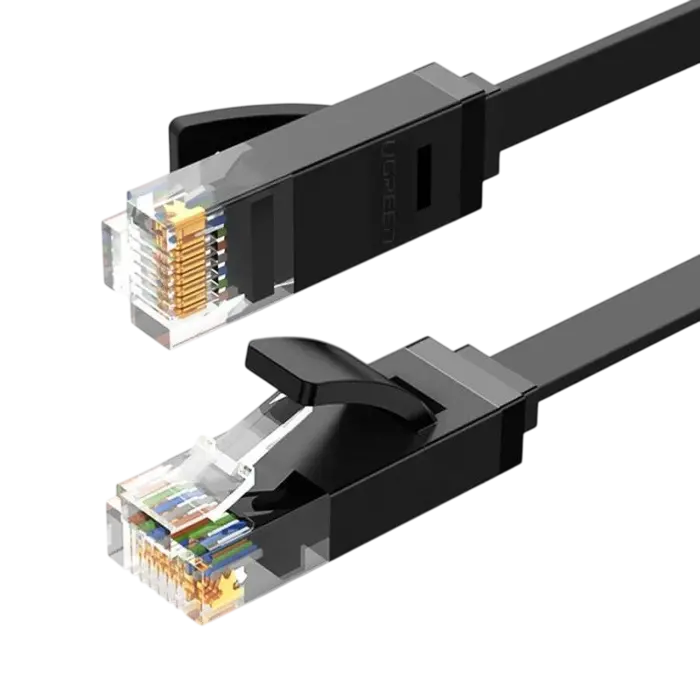 Ugreen Cat 6 Platte netwerkkabel 1m – Zwart