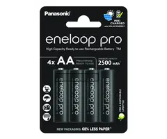 Eneloop 4 x AA Oplaadbare batterijen 2500 mAh 4 stuks Eneloop Pro