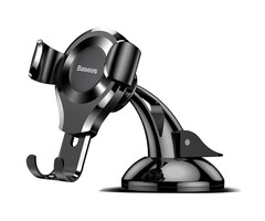 Baseus Telefoon houder voor in Auto - 360 Draaibaar - Met Zuignap - Zwart