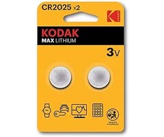 Kodak CR2025 Lithium knoopcel batterijen blister 2 stuks