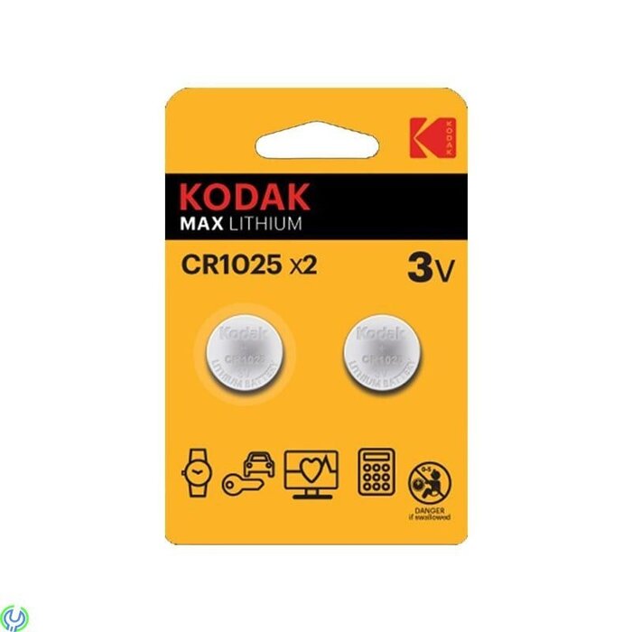 Kodak CR1025 knoopcel batterijen 2 stuks