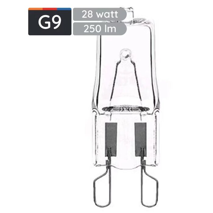 Avide G9 Halogeen lamp 28W warm wit 3000K 350 lumen