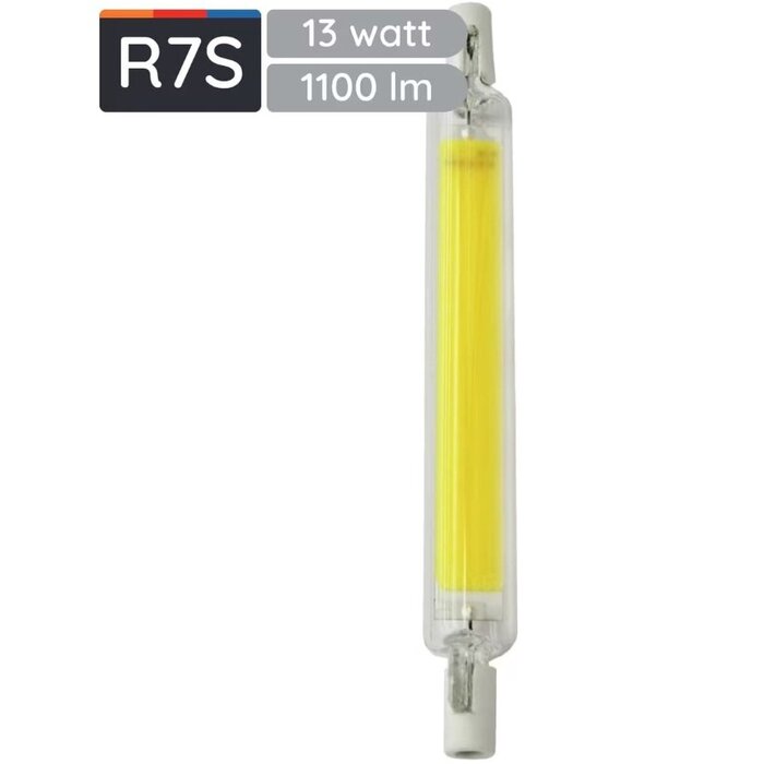 Avide R7S LED Lamp 13W - Neutraal Wit 4000K - 118mm - 1100lm