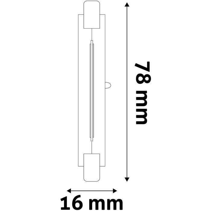 Avide R7S LED Lamp 5W - Neutraal Wit 4000K -78mm - 500lm