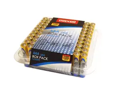 Maxell 100 x AAA Mini Penlite Alkaline batterijen