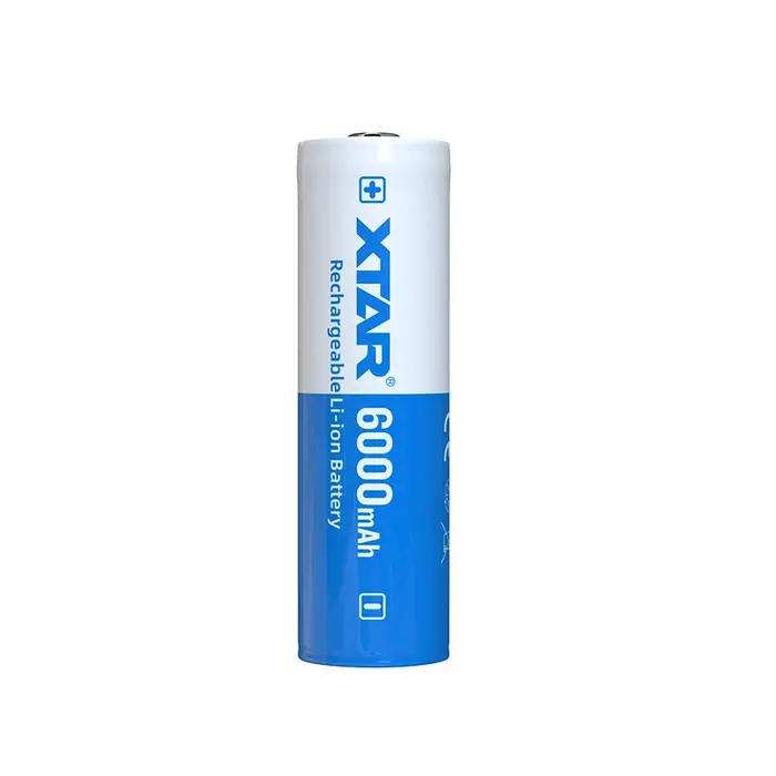 XTAR 21700 - 6000mAh Beschermde Oplaadbare Lithium-Ion Batterij met Button Top