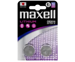 Maxell CR2016 Knoopcel 2 Stuks 3V Lithium Batterij