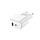 snellader met 1x USB-C en 1x USB-A Poort, 20W, Wit