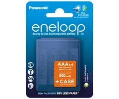 Eneloop Oplaadbare AAA batterijen 800 mAh 4 stuks + Box