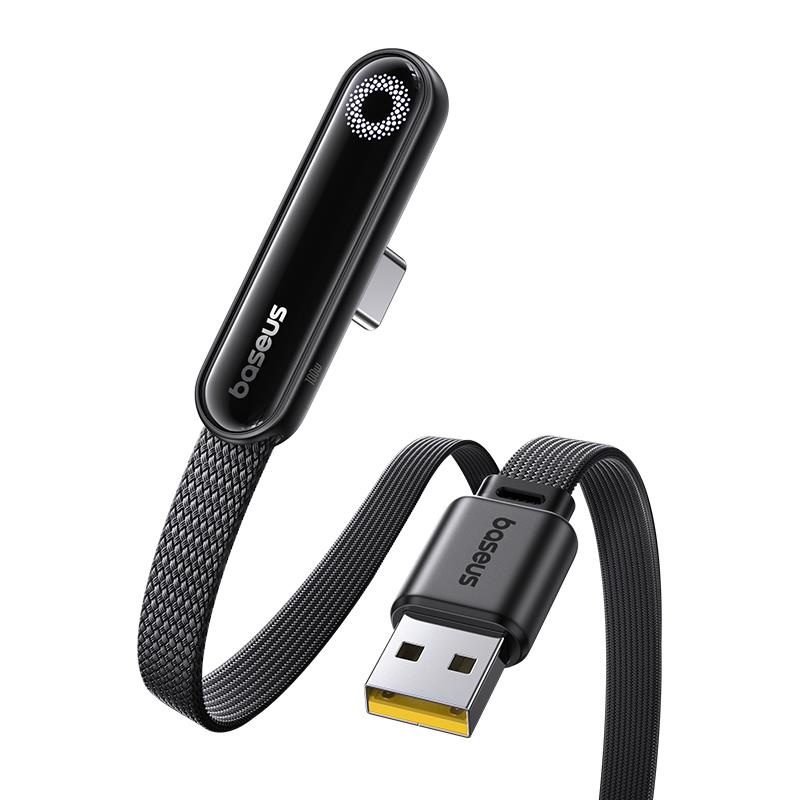 Baseus USB naar USB-C Kabel - 1 Meter - Zwart - Snelladen en Dataoverdracht